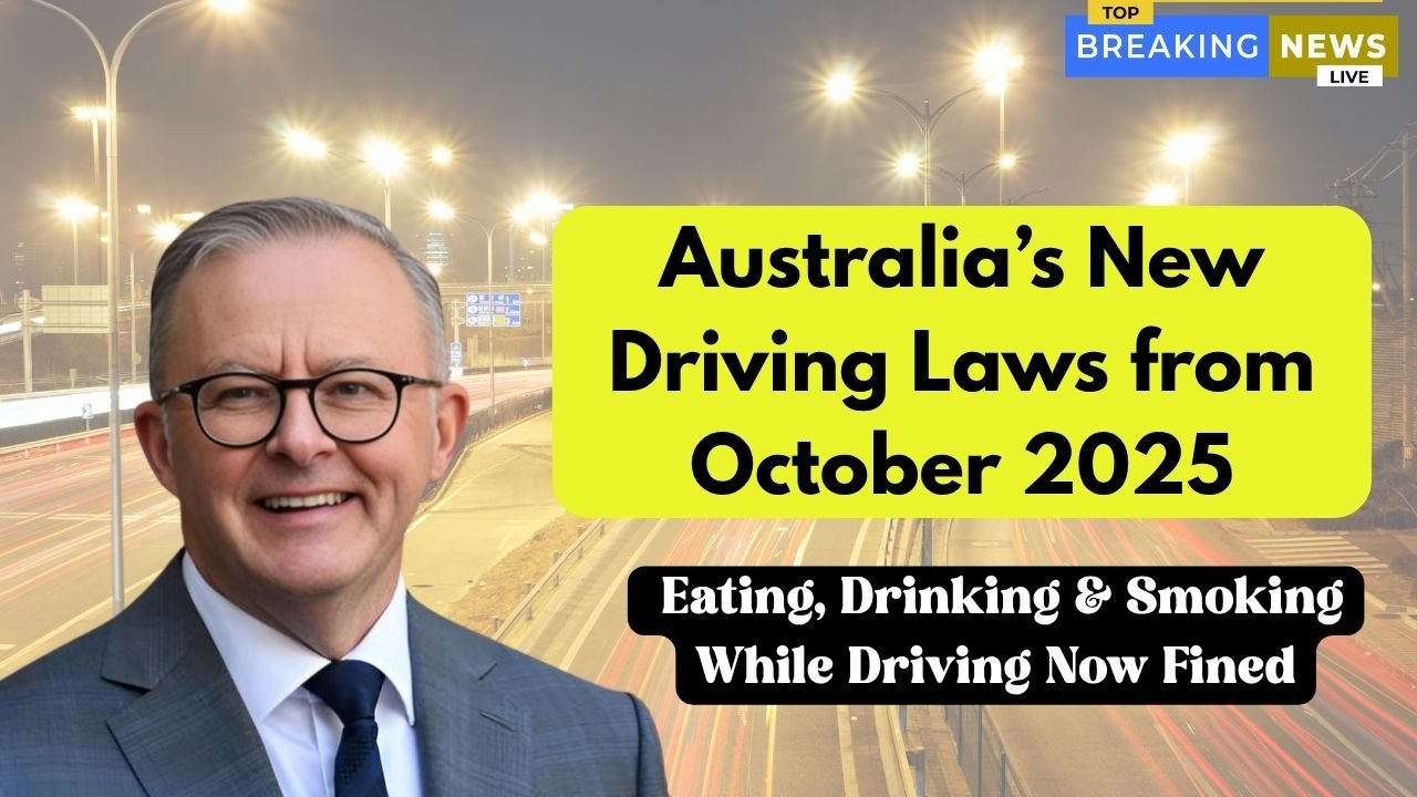 Australia’s New 2025 Driving Laws: Eating, Drinking & Smoking While Driving Now Fined